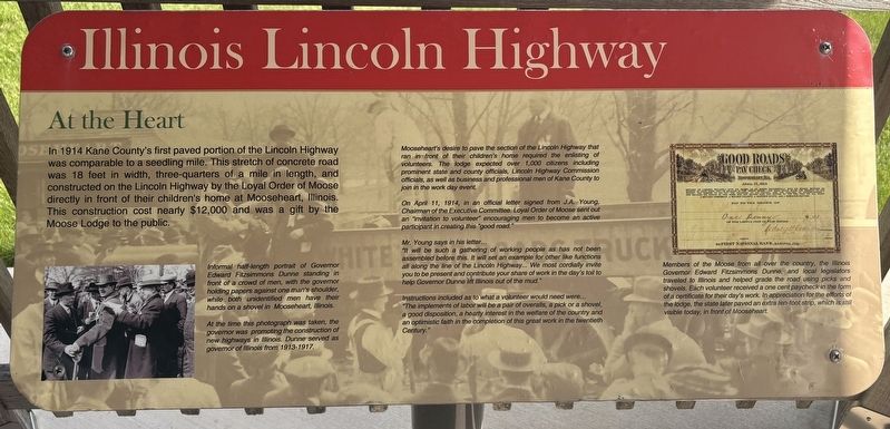 Illinois Lincoln Highway Marker. Click for full size. Illinois Lincoln Highway Marker image. Click for full size.