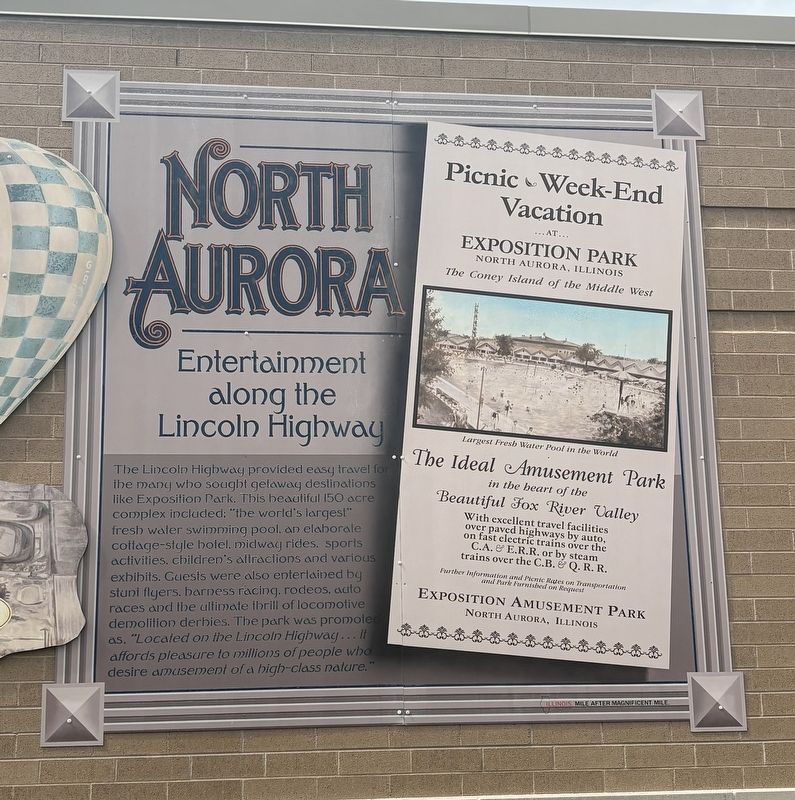 North Aurora Marker. Click for full size. North Aurora Marker image. Click for full size.
