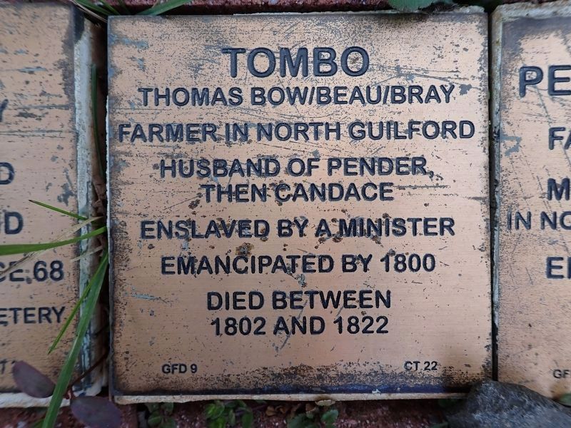 Tombo Witness Stone. Click for full size. Tombo Witness Stone image. Click for full size.