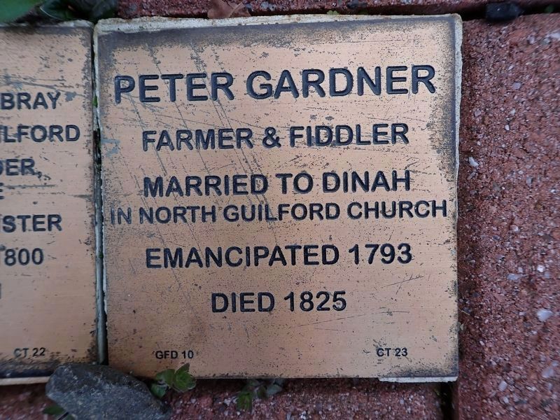 Peter Gardner Witness Stone. Click for full size. Peter Gardner Witness Stone image. Click for full size.