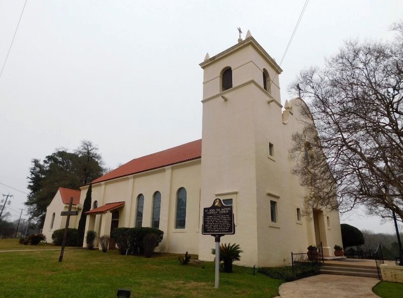 St. John the Baptist Catholic Church and Marker. Click for full size. St. John the Baptist Catholic Church and Marker image. Click for full size.