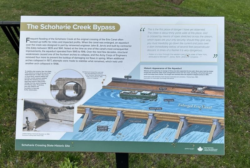 The Schoharie Creek Bypass Marker image. Click for full size.