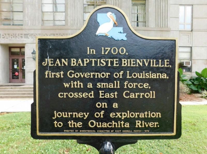Jean Baptiste Bienville Marker. Click for full size. Jean Baptiste Bienville Marker image. Click for full size.