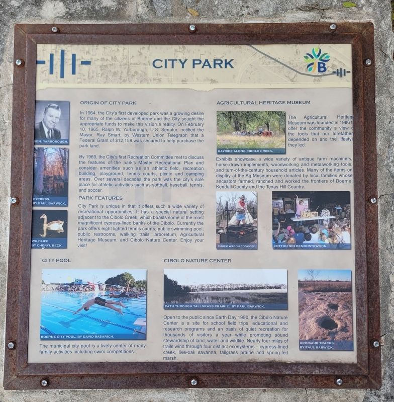 City Park Marker. Click for full size. City Park Marker image. Click for full size.