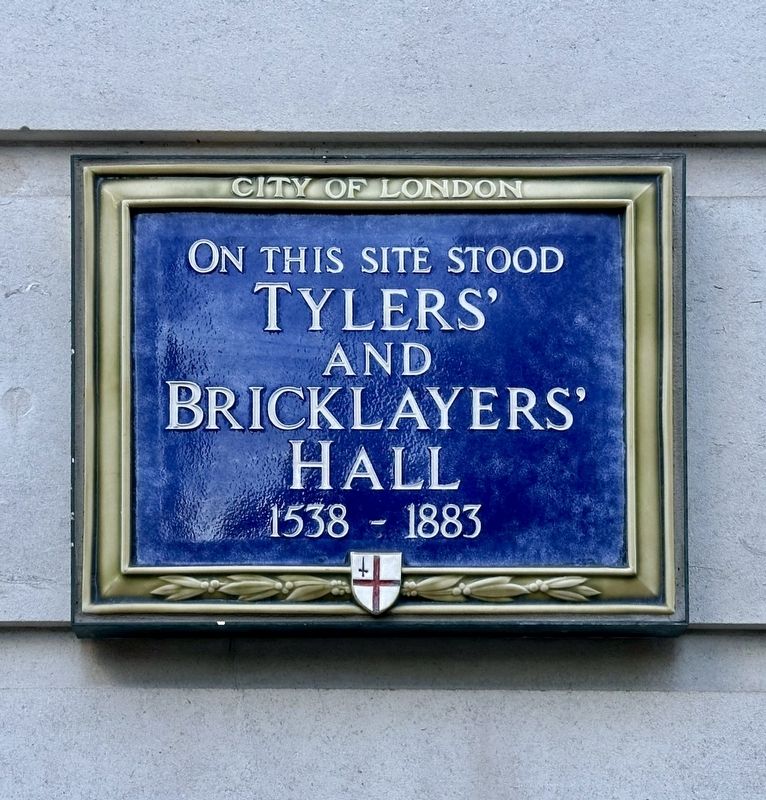 Tylers� and Bricklayers� Hall Marker image. Click for full size.