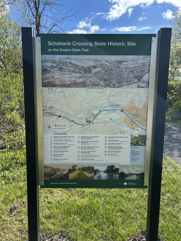 Schoharie Crossing State Historic Site Marker Side 2 image. Click for full size.