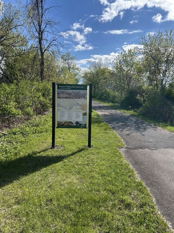 Schoharie Crossing State Historic Site Marker Map Side image. Click for full size.