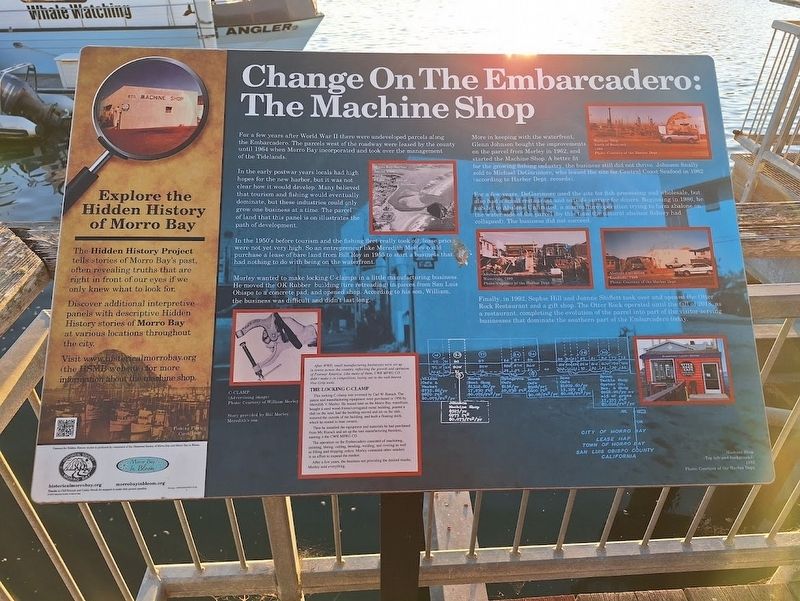 Change On The Embarcadero: The Machine Shop Marker image. Click for full size.