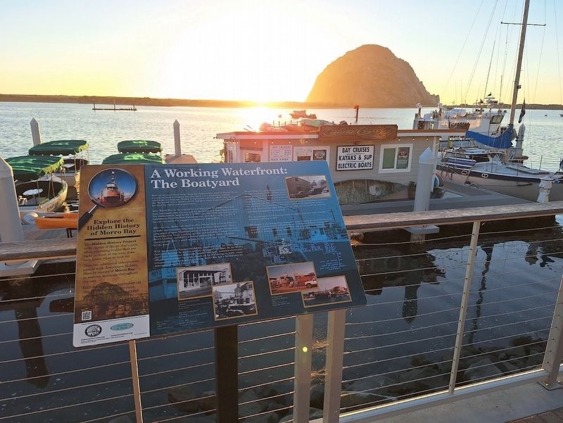 A Working Waterfront: The Boatyard Marker image. Click for full size.