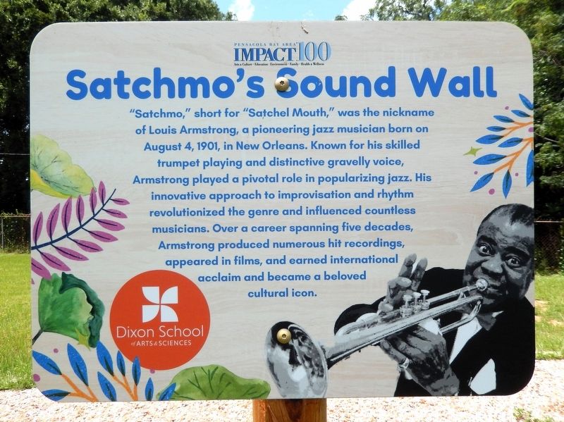 Satchmo's Sound Wall Marker. Click for full size. Satchmo's Sound Wall Marker image. Click for full size.