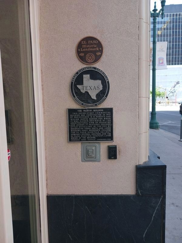 The Martin Building Marker. Click for full size. The Martin Building Marker image. Click for full size.