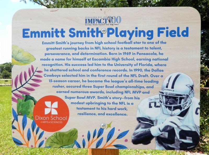 Emmitt Smith Playing Field Marker. Click for full size. Emmitt Smith Playing Field Marker image. Click for full size.