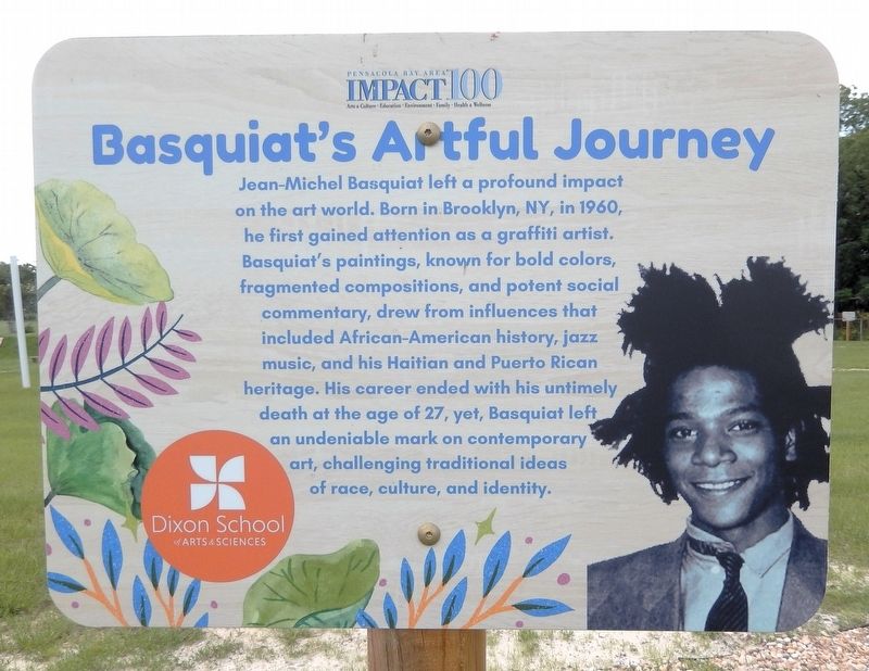 Basquiat's Artful Journey Marker. Click for full size. Basquiat's Artful Journey Marker image. Click for full size.