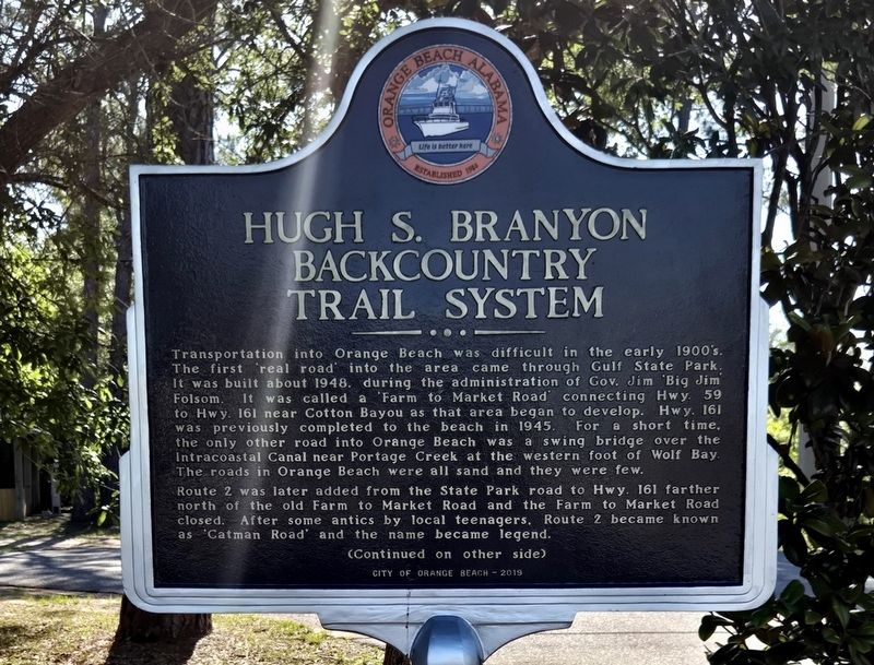 Hugh S. Branyon Backcountry Trail System Marker image. Click for full size.