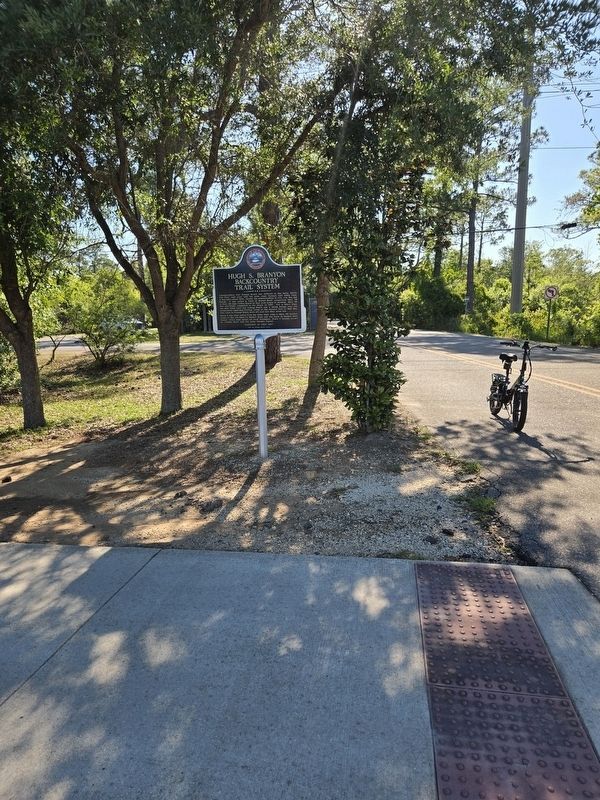 Hugh S. Branyon Backcountry Trail System Marker, distant shot image. Click for full size.