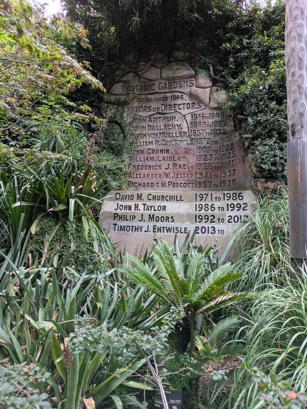 Boranic Gardens Curators or Directors Marker. Click for full size. Boranic Gardens Curators or Directors Marker image. Click for full size.