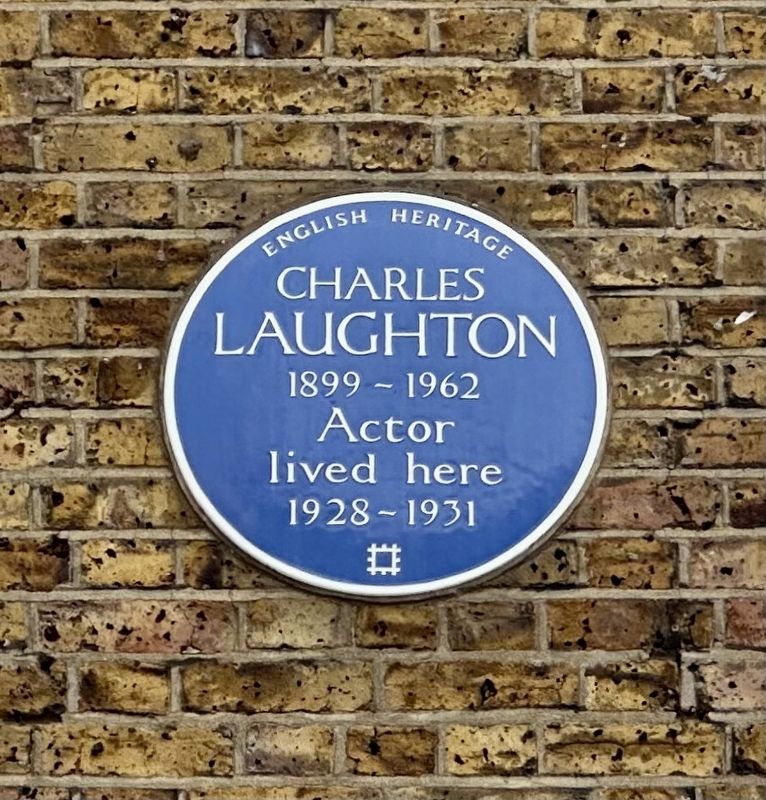Charles Laughton Marker. Click for full size. Charles Laughton Marker image. Click for full size.