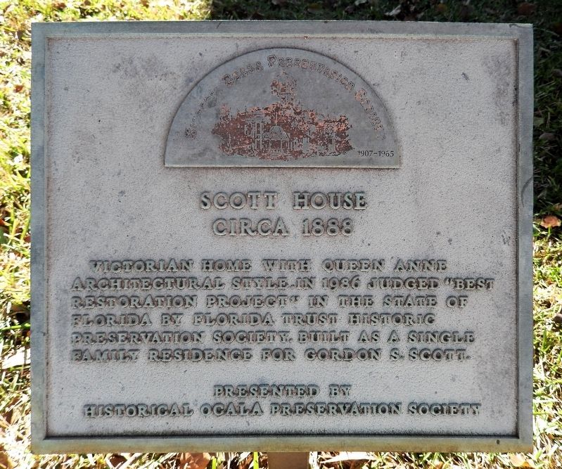 Scott House Marker image. Click for full size.