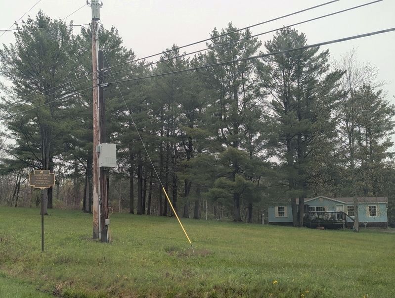 Camping Ground Marker looking North off Route 79. Click for full size. Camping Ground Marker looking North off Route 79 image. Click for full size.