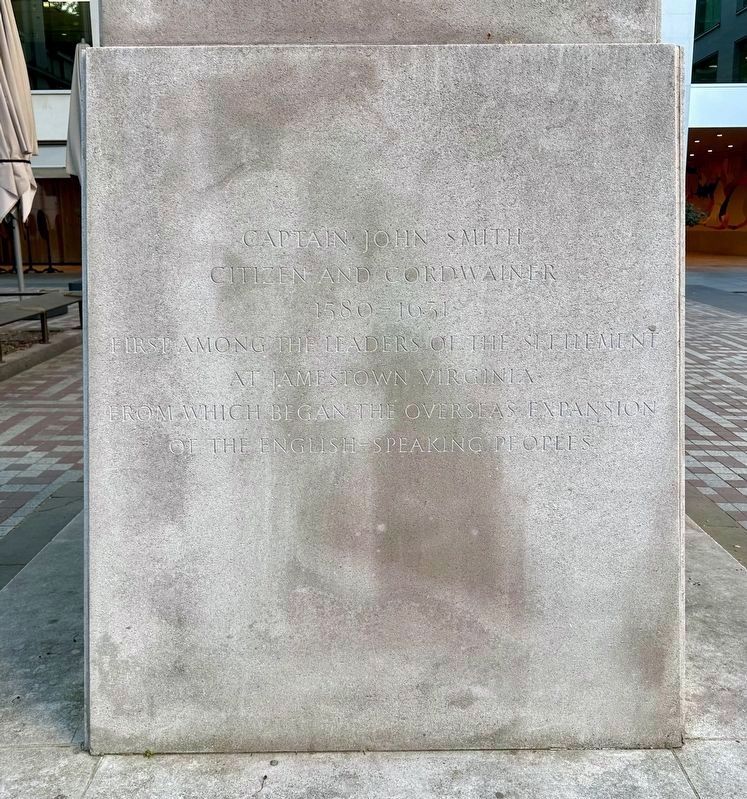 Captain John Smith inscription side. Click for full size. Captain John Smith inscription side image. Click for full size.