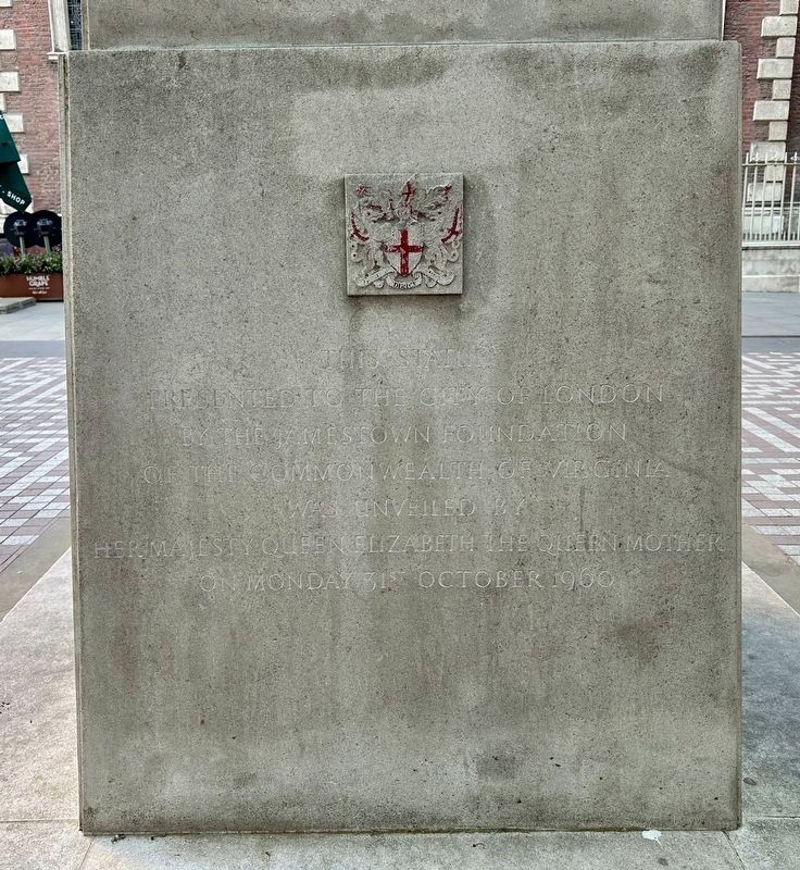 Captain John Smith dedication side. Click for full size. Captain John Smith dedication side image. Click for full size.
