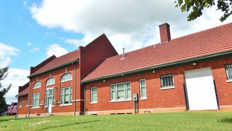 Waurika Rock Island Depot (<i>southwest elevation</i>). Click for full size. Waurika Rock Island Depot (<i>southwest elevation</i>) image. Click for full size.