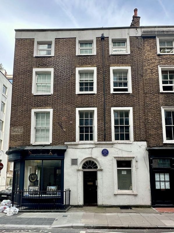 Charles Dickens Marker - wide view image. Click for full size.