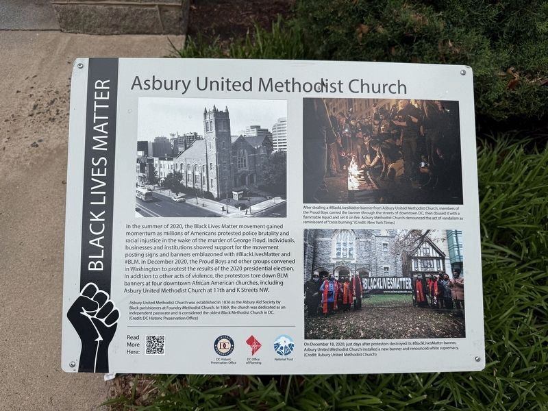 Asbury United Methodist Church Marker image. Click for full size.