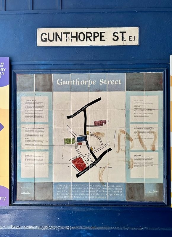 Gunthorpe Street Marker. Click for full size. Gunthorpe Street Marker image. Click for full size.