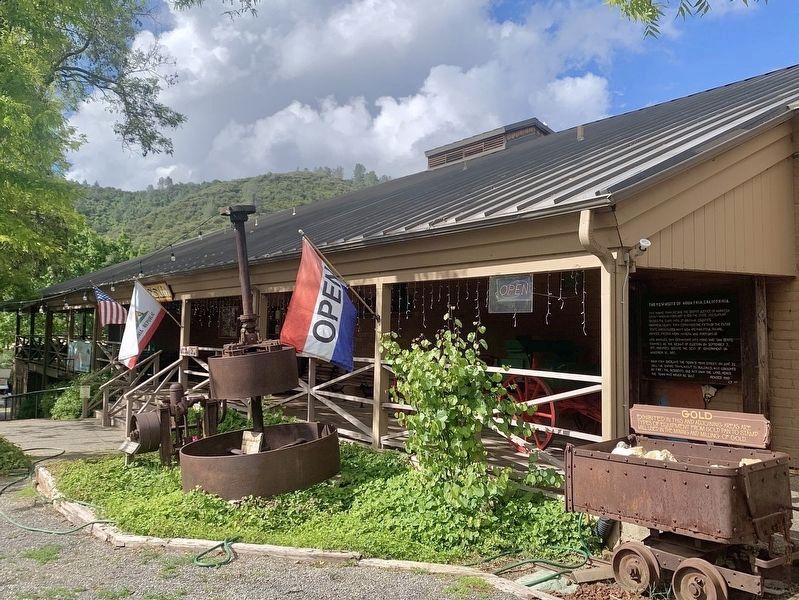 Mariposa Museum & History Center with Agua Fria marker. Click for full size. Mariposa Museum & History Center with Agua Fria marker image. Click for full size.