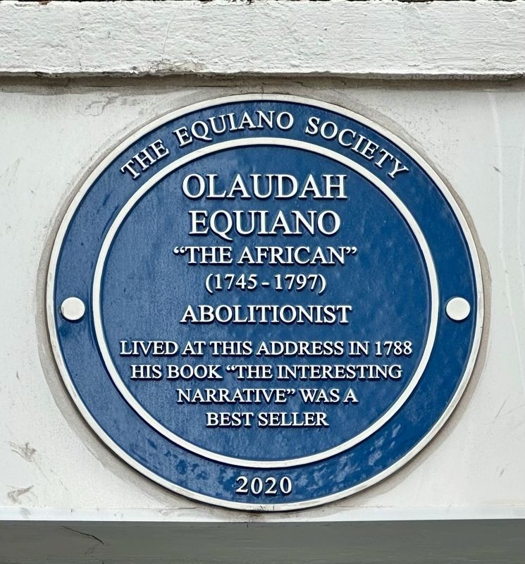 Olaudah Equiano Marker. Click for full size. Olaudah Equiano Marker image. Click for full size.