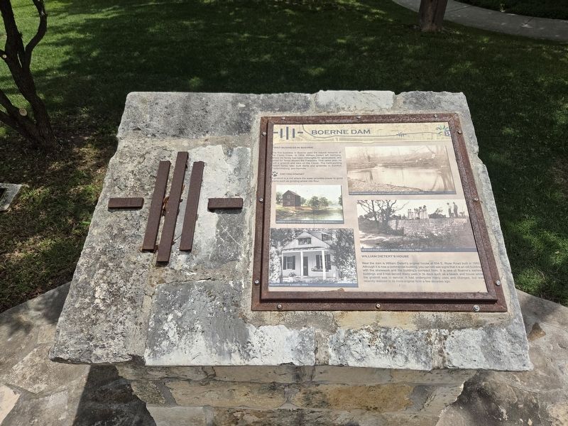 Boerne Dam Marker image. Click for full size.
