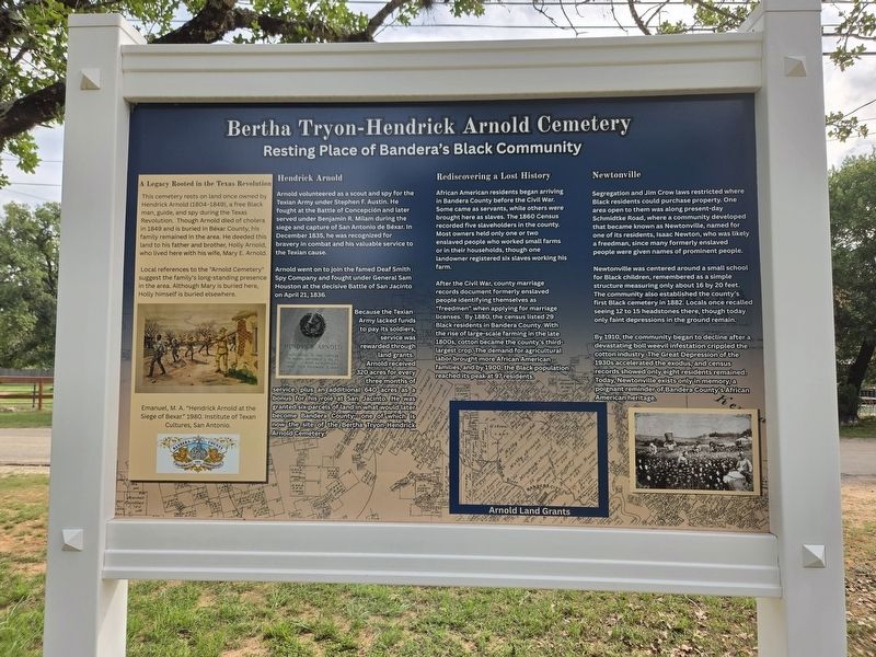 Bertha Tryon-Hendrick Arnold Cemetery Marker - Reverse Side. Click for full size. Bertha Tryon-Hendrick Arnold Cemetery Marker - Reverse Side image. Click for full size.