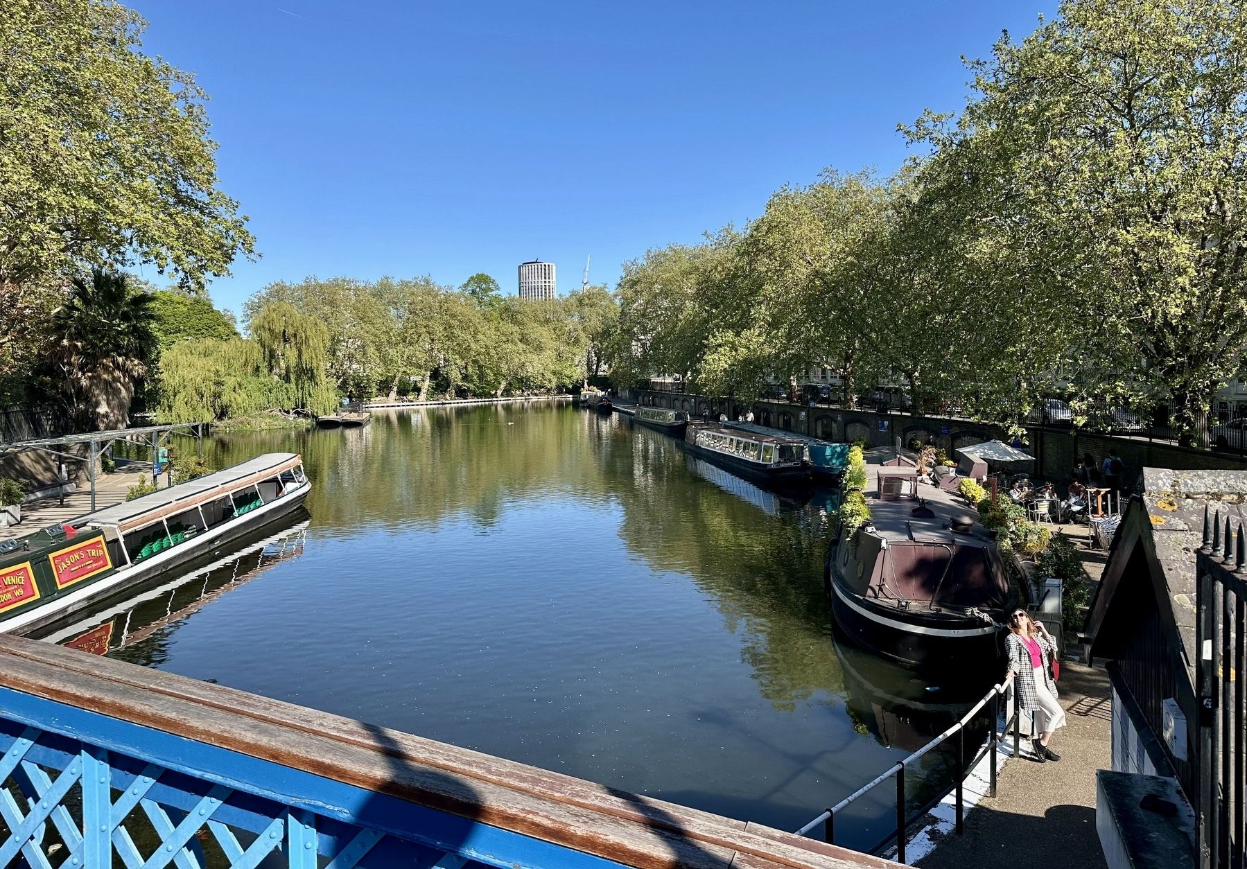 Little Venice, looking east from Westbourne Terrace Road Bridge image. Click for full size.
