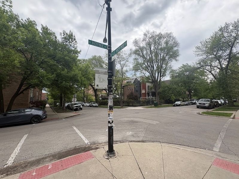 Wicker Park Marker facing southeast image. Click for full size.