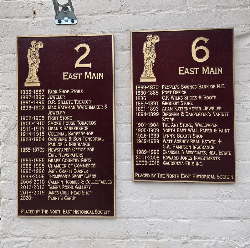 2 & 6 East Main Marker. Click for full size. 2 & 6 East Main Marker image. Click for full size.