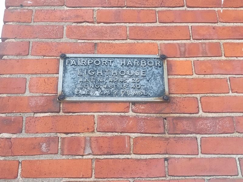Fairport Harbor Lighthouse Plaque. Click for full size. Fairport Harbor Lighthouse Plaque image. Click for full size.