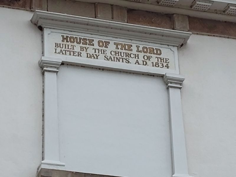 Kirtland Temple Name Stone. Click for full size. Kirtland Temple Name Stone image. Click for full size.