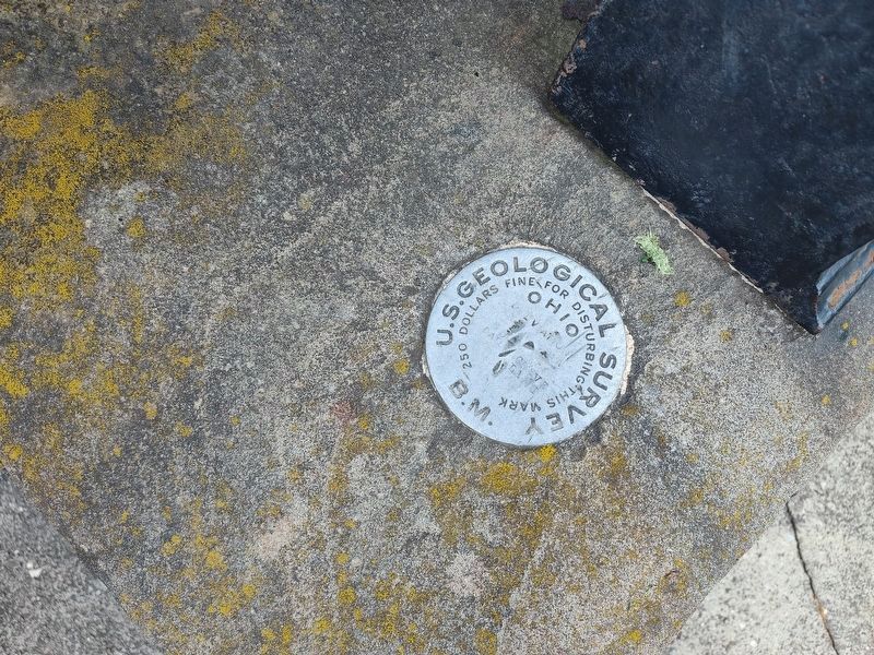 Benchmark on the stand for the cannon. image. Click for full size.