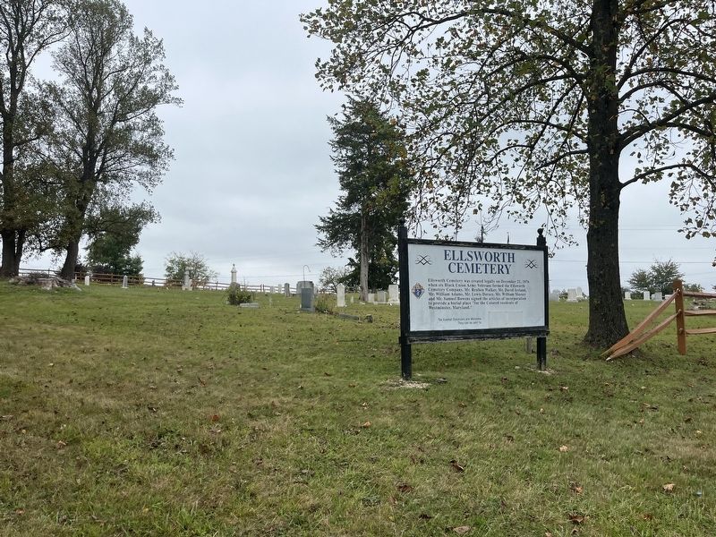 Ellsworth Cemetery Marker. Click for full size. Ellsworth Cemetery Marker image. Click for full size.