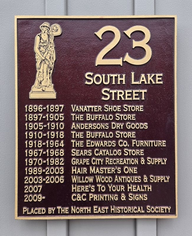 23 South Lake Street Marker image. Click for full size.