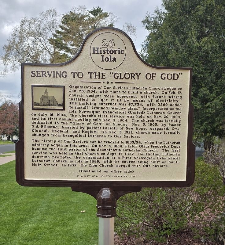 Serving to The "Glory of God". Click for full size. Serving to The "Glory of God" image. Click for full size.