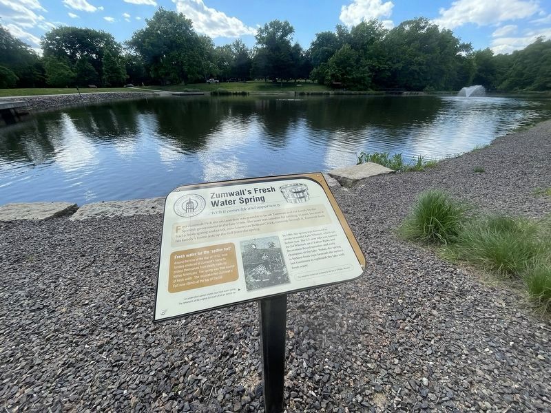 Zumwalt's Fresh Water Spring Marker. Click for full size. Zumwalt's Fresh Water Spring Marker image. Click for full size.