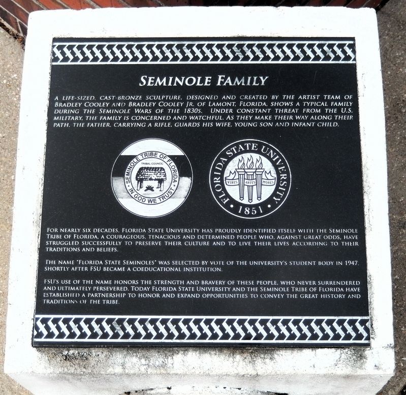 Seminole Family Marker image. Click for full size.