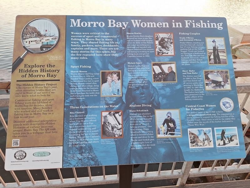 Morro Bay Women in Fishing Marker image. Click for full size.
