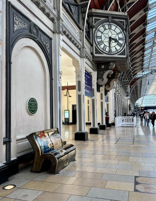 Paddington Bear Marker - wide view image. Click for full size.