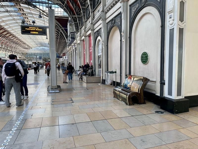 Paddington Bear Marker - wide view image. Click for full size.