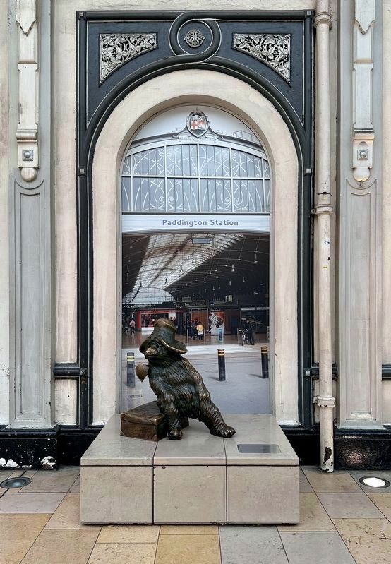 Paddington Bear at �Paddington Station� in Paddington Station image. Click for full size.