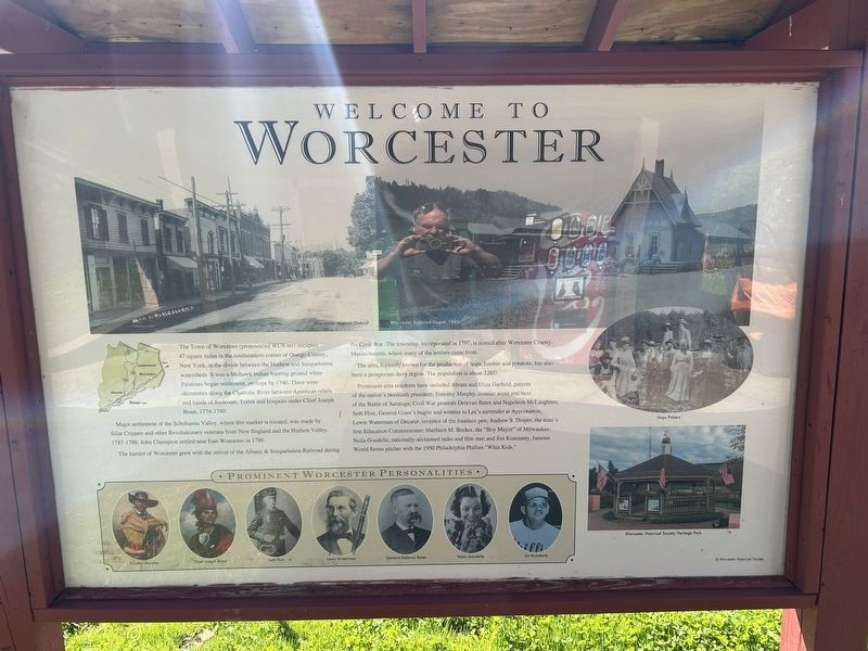 Welcome to Worcester Marker. Click for full size. Welcome to Worcester Marker image. Click for full size.