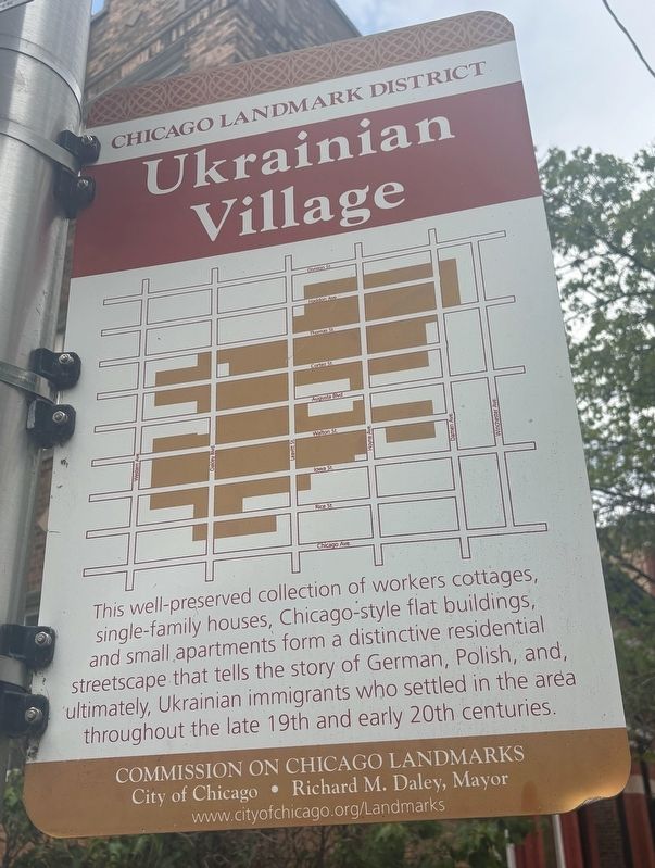 Ukrainian Village Marker, Side One image. Click for full size.
